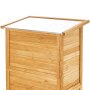 VEVOR Outdoor Storage Shed, Large Wooden Outside Storage Shed, Oversize Garden Tool Shed with Metal Frame, Shelves, Floor, Waterproof Storage House Cabinet for Patio Yard Lawn Garden, 31.5x63.8 inch