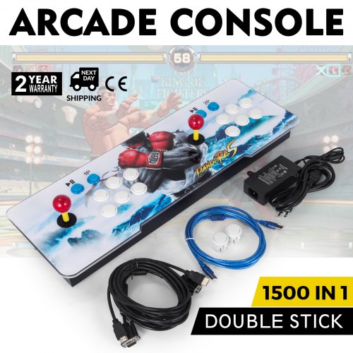 New 1500 Games HD Arcade Video Game Console Home Double Players 110V