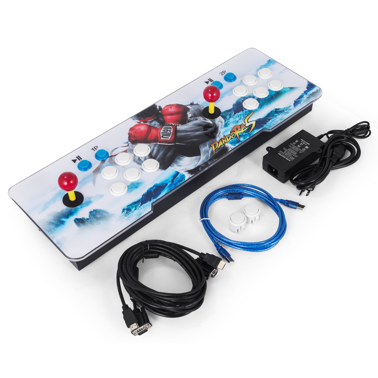 New 1500 Games HD Arcade Video Game Console Home Double Players 110V