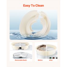 Pottery Wheel 14 in Ceramic Wheel Machine 60-300 RPM Speed Adjustable White