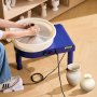 VEVOR Pottery Wheel, 14 in Ceramic Wheel Forming Machine, 60-300 RPM Speed Adjustable Foot Pedal, Adjustable Lift Leg, Detachable Basin, Complete Tool Accessory Kit for Work Art Craft DIY, Blue