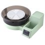 VEVOR Pottery Wheel for Adults, 36 and 28 cm Turntables, 450W Electric Table Top Pottery Wheel with Foot Pedal, 30-300 RPM Adjustable Speed, Detachable Basin, for Beginners, DIY Clay Art Craft, Green