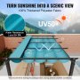 VEVOR 10'x13' Outdoor Retractable Pergola with Sun Shade Canopy Bulle αλουμινίου