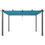 VEVOR 10'x13' Outdoor Retractable Pergola with Canopy, Aluminum Pergola with Retractable Canopy, Modern Pergola with Sun Shade Canopy for Patios, Gardens, Decks, Backyards (Bule)