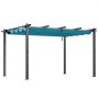 VEVOR 10'x13' Outdoor Retractable Pergola with Canopy, Aluminum Pergola with Retractable Canopy, Modern Pergola with Sun Shade Canopy for Patios, Gardens, Decks, Backyards (Bule)