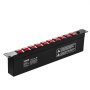 VEVOR 1U PDU, 10 Outlets, Rack Mount Power Strip Fits Standard 19" Server Racks, with Independent Switch Surge Protection & Overload Protection, 110-125V/15A, Ideal for Home and Office
