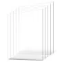 VEVOR PET/Plexiglass Sheets, 5-Pack Plastic Sheet, 610 x 914 mm 1 mm Thick Transparent Clear Flexible Plastic Panels for Craft, Replacement Picture Frame Glass, DIY Display Project, Easy to Cut