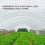 VEVOR Greenhouse Film 15 x 40 ft, Greenhouse Polyethylene Film 6 Mil Thickness, Greenhouse Plastic Greenhouse Clear Plastic Film UV Resistant, Polyethylene Film Keep Warming, Superior Strength
