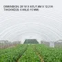 VEVOR Greenhouse Film 25 x 40 ft, Greenhouse Polyethylene Film 6 Mil Thickness, Greenhouse Plastic Greenhouse Clear Plastic Film UV Resistant, Polyethylene Film Keep Warming, Superior Strength
