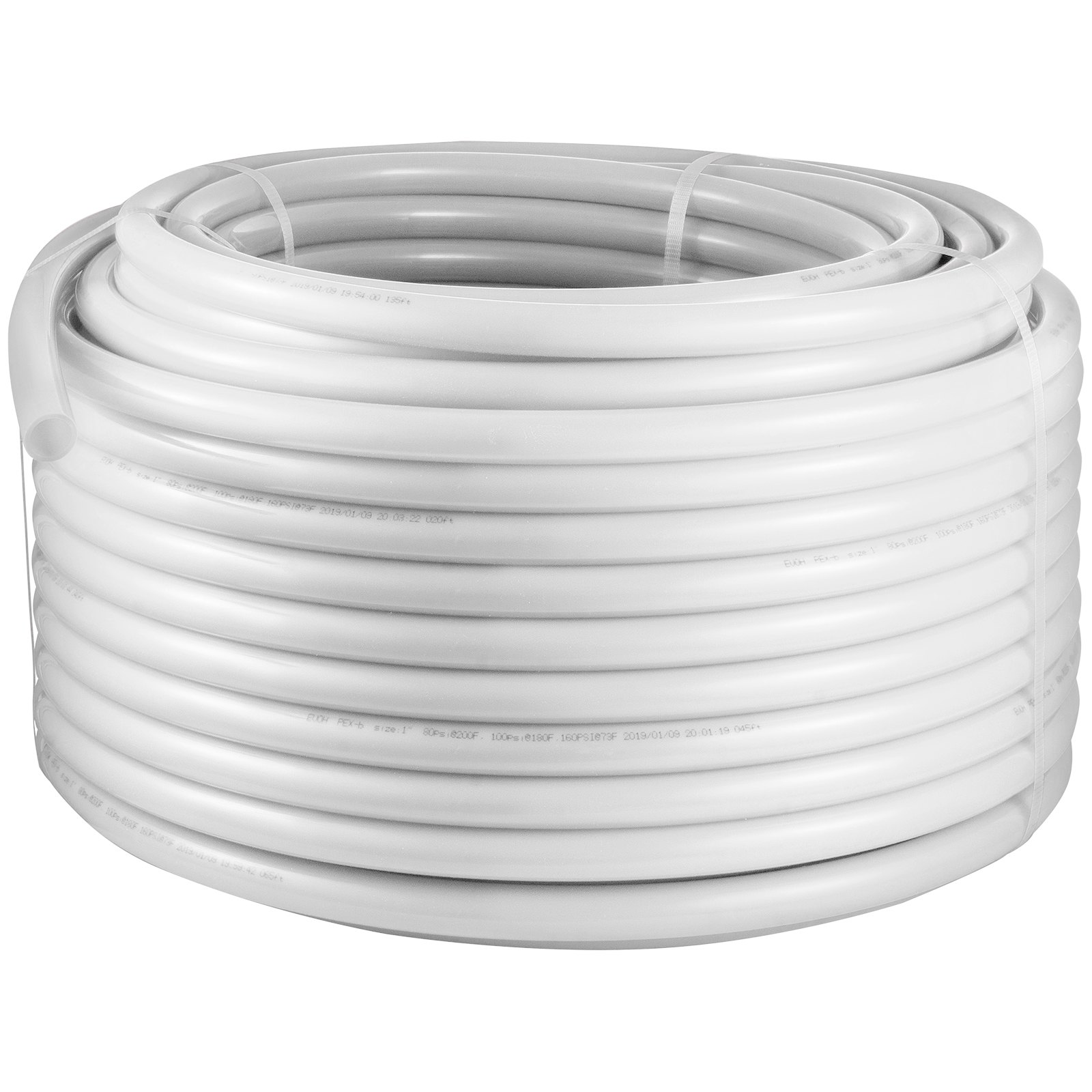 VEVOR Non-Barrier PEX Tubing 1 Inch X 300 Feet Tube Coil - EVOH PEX-B Pipe for Residential Commercial Radiant Floor Heating PEX Pipe