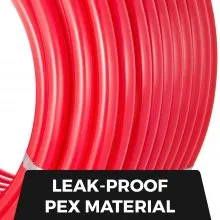 VEVOR Pex Pipe Tubing 1 Inch 300ft Pex Tubing Non-Barrier Radiant Water Plumbing Pipe Pex-B ?1" Non-Barrier/300FT/Red?