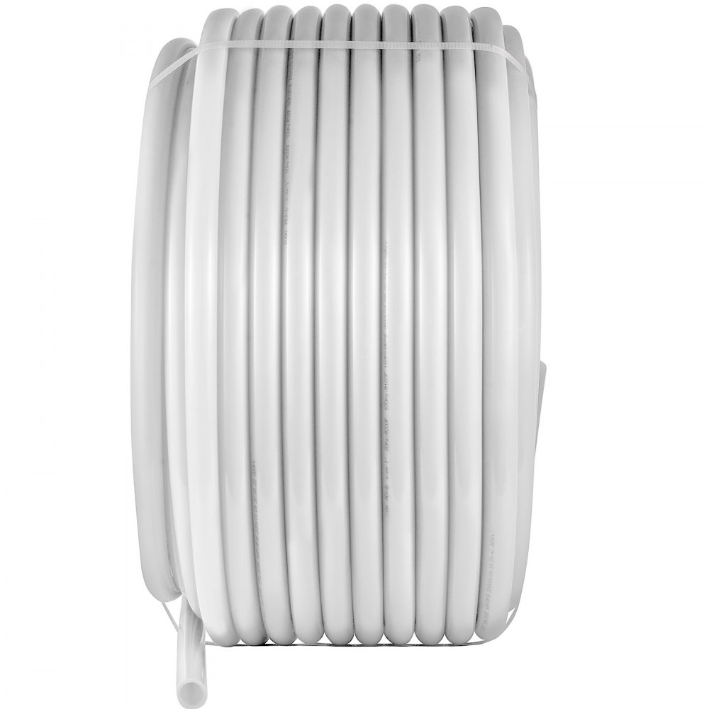 VEVOR Oxygen Non-Barrier PEX Tubing 300 Ft White 3/4 Inch PEX Pipe Radiant Heat Floor EVOH Pex-B Heat Durable Plumbing Flexible for Residential Commercial Heating Plumbing