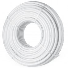 VEVOR PEX Pipe 3/4 Inch, 500 Feet Length PEX-B Flexible Pipe Tubing for Potable Water, Pex Water Lines for Hot/Cold Water & Easily Restore, Plumbing Applications with Free Cutter & Clamps ,White