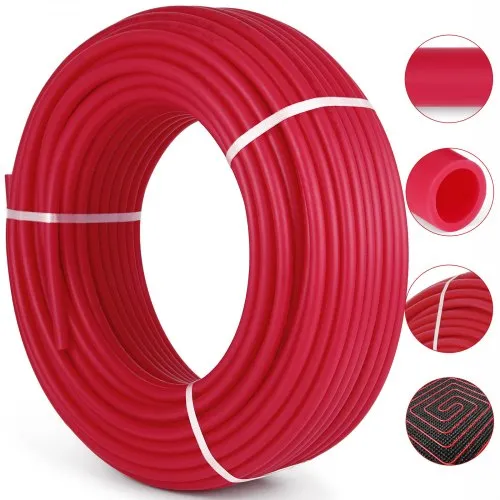 VEVOR 3/4" X 300Ft PEX Tubing Pex-B Red Hydronic Radiant Floor Heat Heating System Pex Pipe Pex Tube (3/4" , 300Ft/Red)