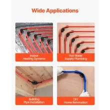 VEVOR PEX Tubing Bend Support 1/2" PEX Pipes 90-Degree Elbow Bend Support 20PCS