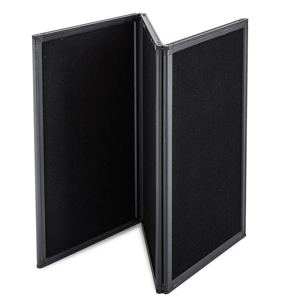 3 Panel Table Top Display - Tri-fold Presentation Board In Matte Black