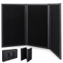 135*76cm 3 Panel Tabletop Display Presentation Board Tri-Fold Fabric Stand