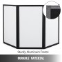 135*76cm 3 Panel Tabletop Display Presentation Board Tri-Fold Fabric Stand