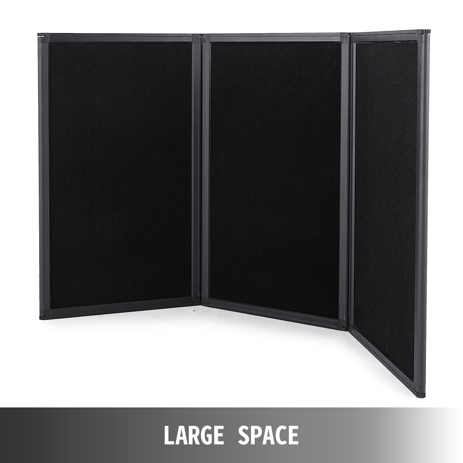 135*76cm 3 Panel Tabletop Display Presentation Board Tri-Fold Fabric Stand