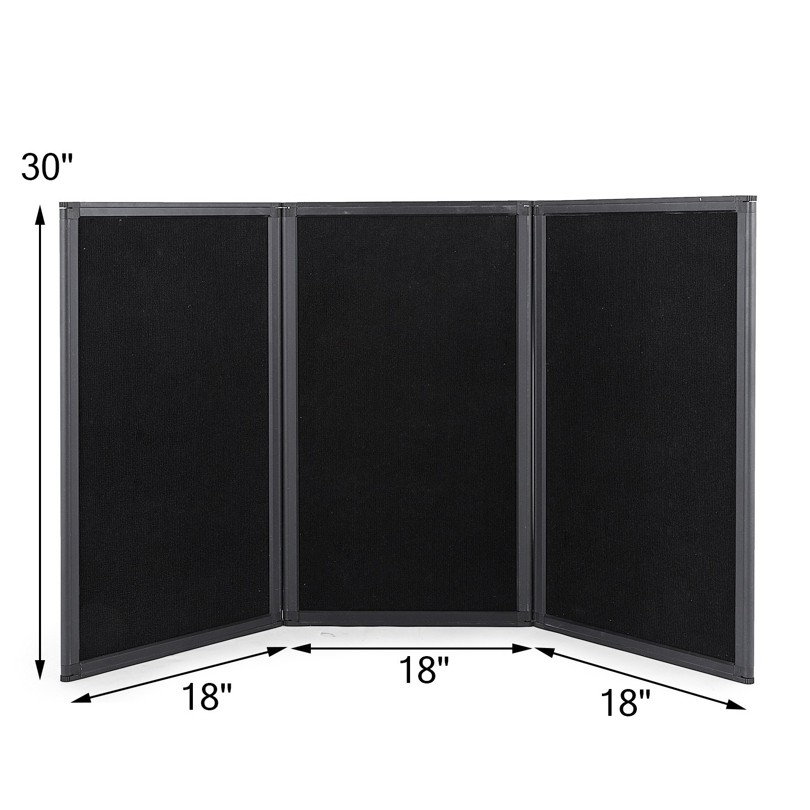 135*76cm 3 Panel Tabletop Display Presentation Board Tri-Fold Fabric Stand