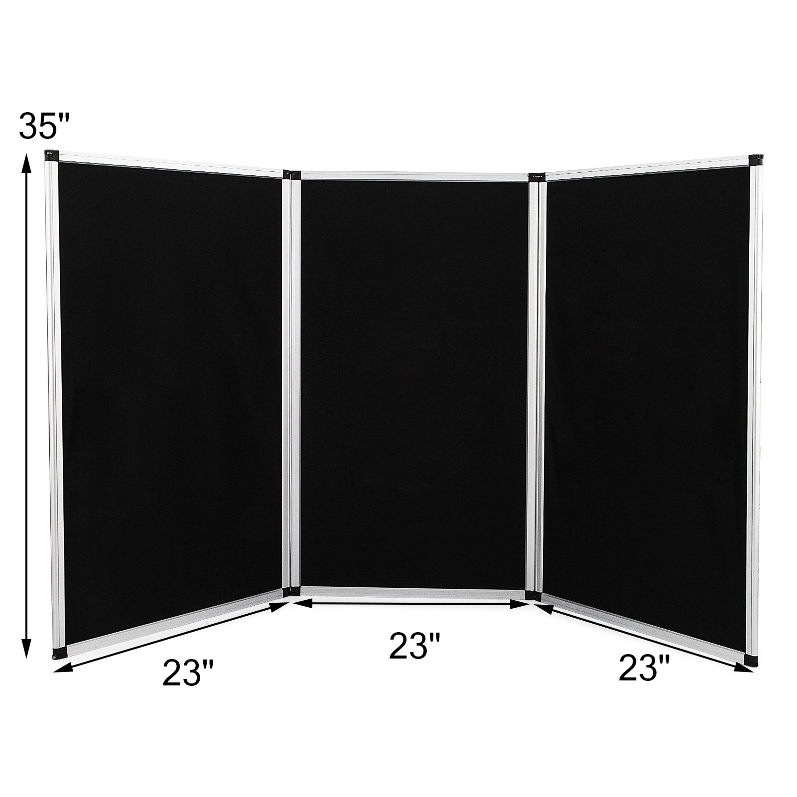 70.8 X 35" 3 Panel Tabletop Display Presentation Board Booth Fabric Sturdy
