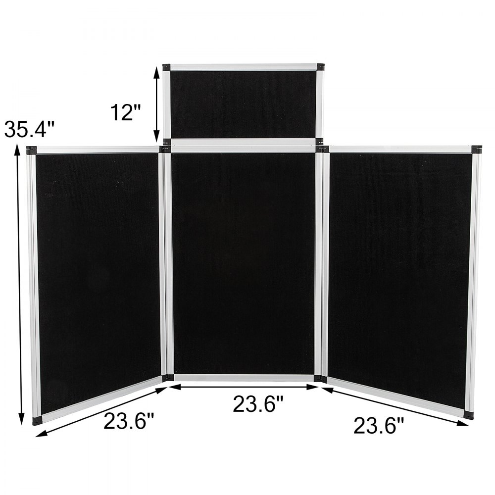 3+1 Panels Room Divider Screen Aluminum Natural Fold Stand Exhibit Event Facade