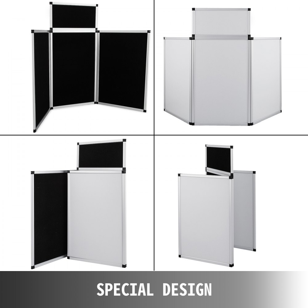Exhibition Folding Display Boards - 4 Panel Lightweight Folding Stand With Bag
