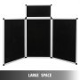 3+1 Panels Room Divider Screen Aluminum Natural Fold Stand Exhibit Event Facade