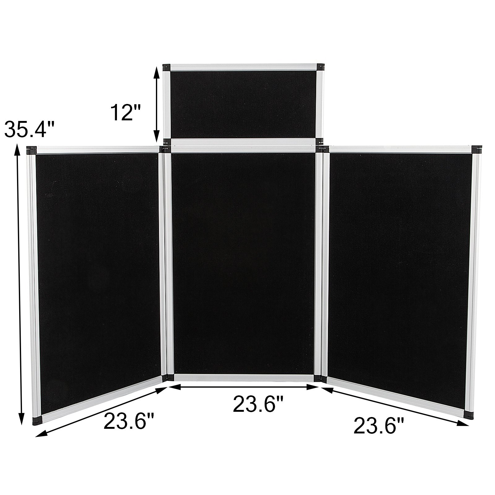 3+1 Panels Room Divider Screen Aluminum Natural Fold Stand Exhibit Event Facade