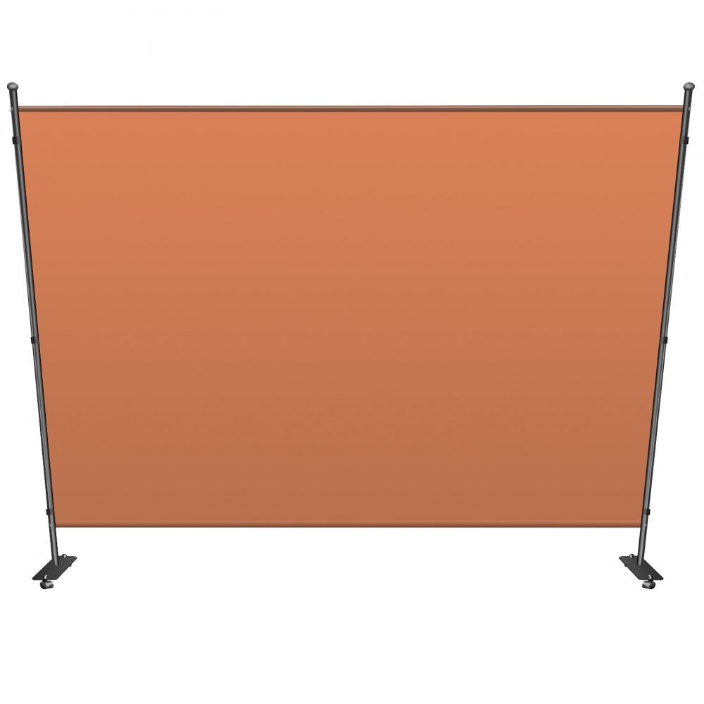 VEVOR Office Partition 71" W x 14" D x 72" H Room Divider w/Thicker Non-See-Through Fabric Office Divider Portable Office Divider Reddish Brown Room Partition for Room Office Restaurant
