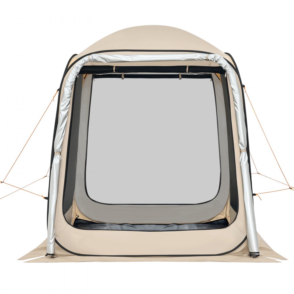 VEVOR Screen House Tent, 6 x 6 ft, 4-6 Person Pop Up SUV Tailgate Tent, Portable Screened in Canopy with Carry Bag, Netting Sides, for Car Camping, Garden, Patio, Backyard, Outdoor Activities, Beige