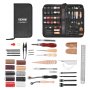 VEVOR Leather Working Tools Kit, 38 PCS Leather Craft Tools with Portable Canvas Storage Bag, Engraving Punching Sewing Stamping Cutting Tools, Ideal for Beginners DIY Enthusiasts and Professionals