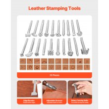 Leather Working Tools Kit 92 PCS Engraving Punching Stamping Sewing Tools
