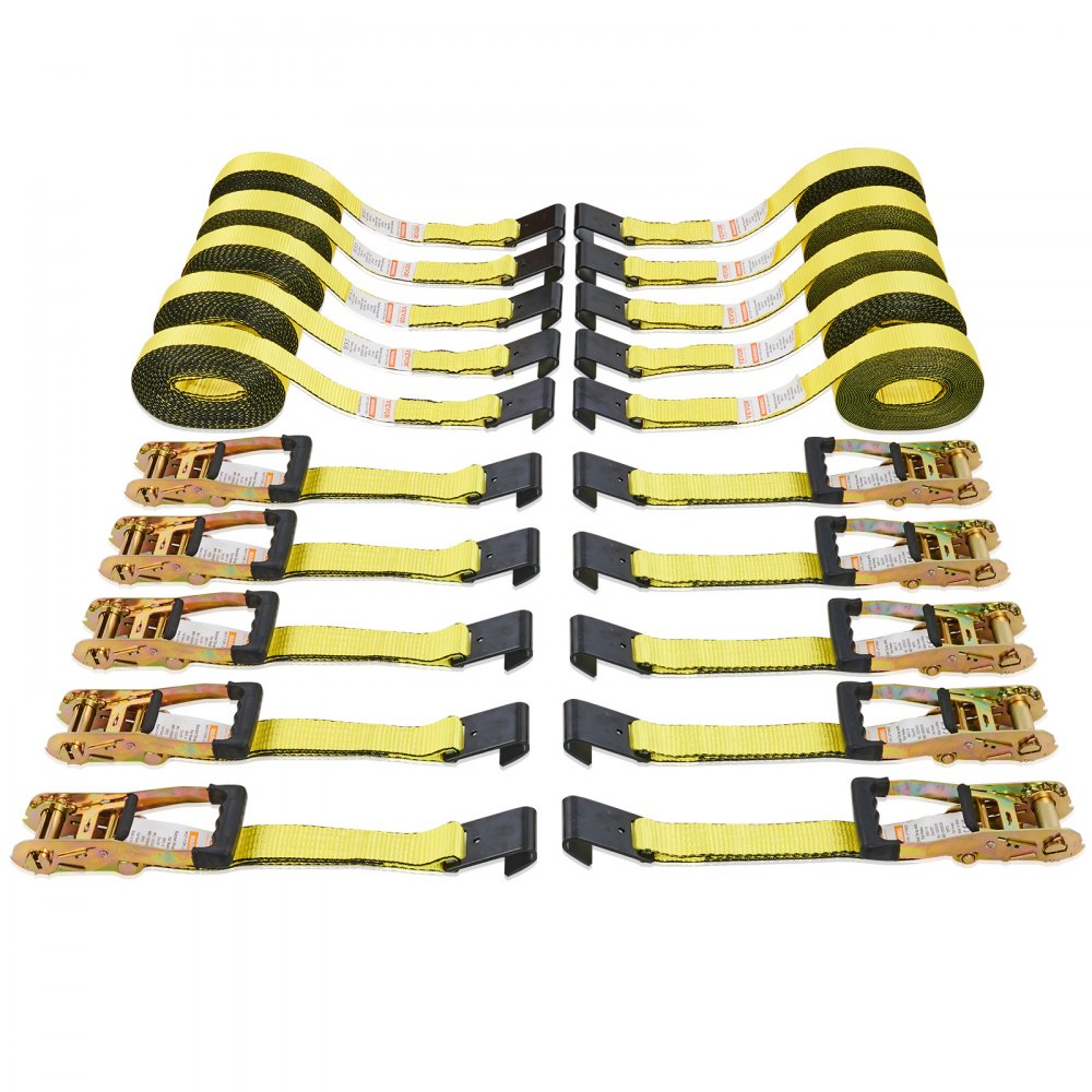 VEVOR 10 Pack Ratchet Tie Down Straps 10000 lbs 2