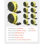 VEVOR Winch Straps, 4" x 30', 6000 lbs Load Capacity, 18000 lbs Break Strength, Truck Straps with Flat Hook, Flatbed Tie Downs Cargo Control for Trailers, Farms, Rescues, Tree Saver, Yellow (10 Pack)