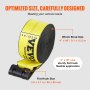 VEVOR Winch Straps, 10.2 cm x 12.2 m, 2.7T Load Capacity, 8.2T Break Strength, Truck Straps with Flat Hook, Flatbed Tie Downs Cargo Control for Trailers, Farms, Rescues, Tree Saver, Yellow (10 Pack)