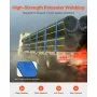 VEVOR Winch Straps, 4" x 30', 6000 lbs Load Capacity, 18000 lbs Breaking Strength, Truck Straps with Flat Hook, Flatbed Tie Downs Cargo Control for Trailers, Farms, Rescues, Tree Saver, Blue (10 Pack)