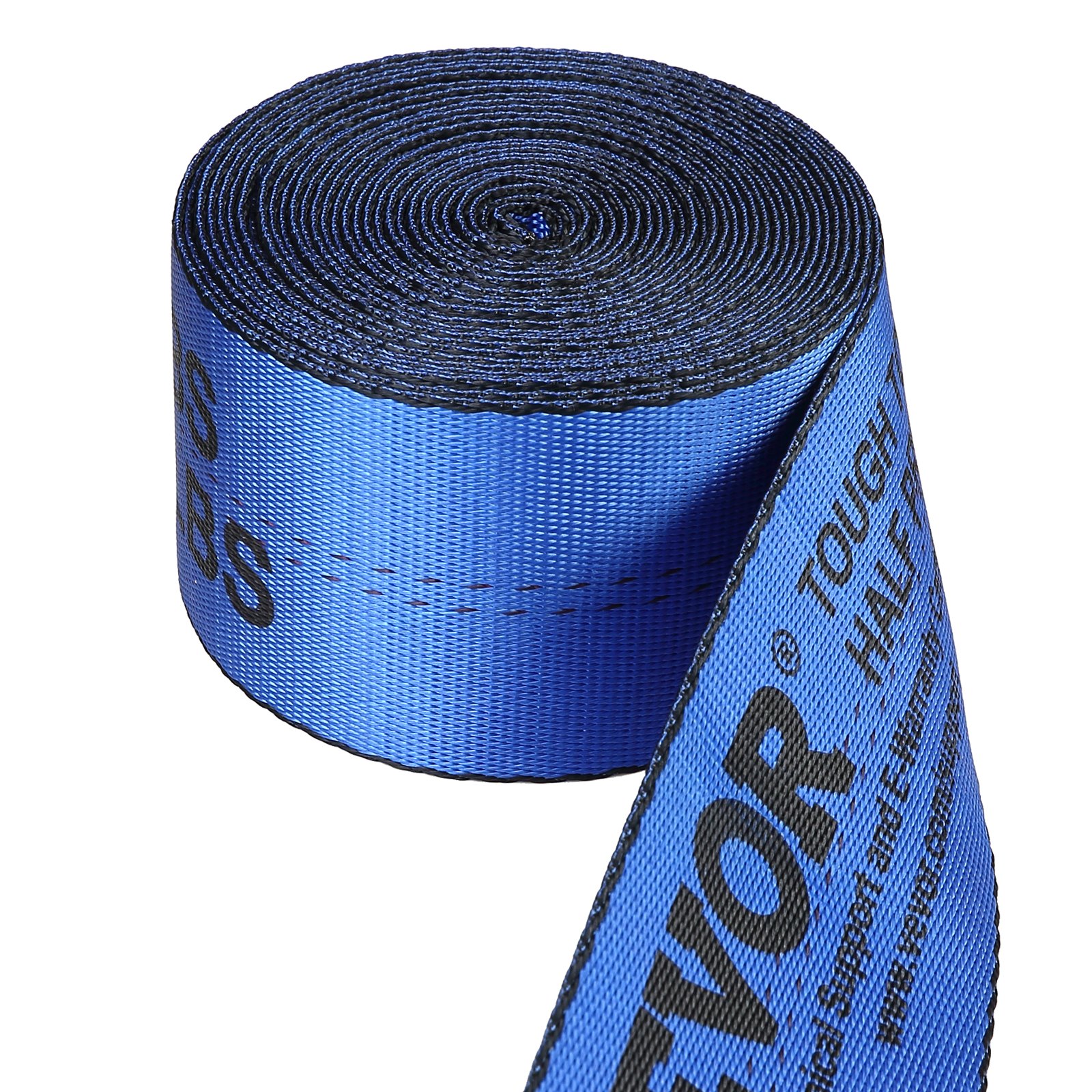 VEVOR Winch Straps, 4" x 30', 6000 lbs Load Capacity, 18000 lbs Breaking Strength, Truck Straps with Flat Hook, Flatbed Tie Downs Cargo Control for Trailers, Farms, Rescues, Tree Saver, Blue (10 Pack)