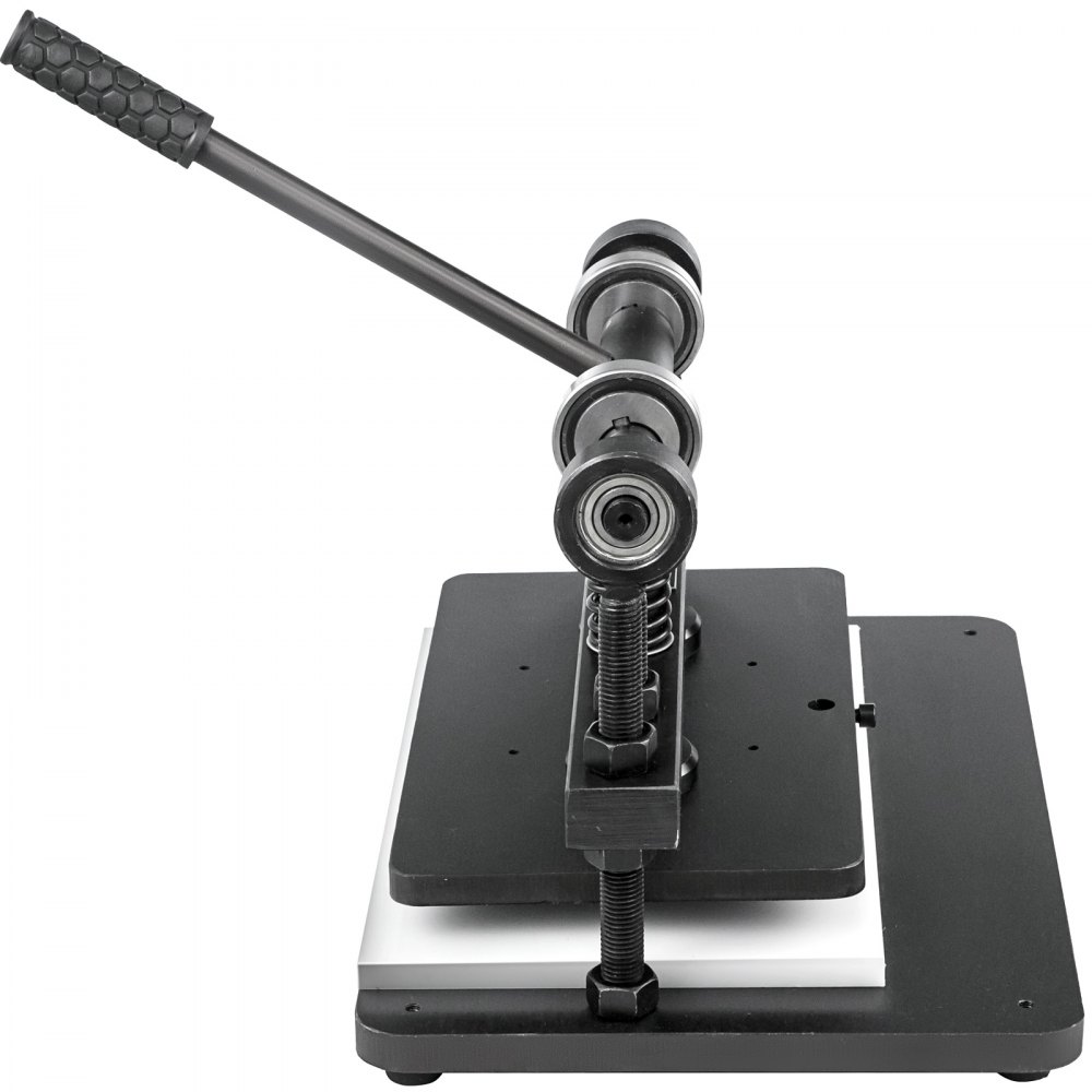 Máquina de corte de couro VEVOR 360x220mm Cortador manual de couro para serviço pesado Máquina de gravação de couro para molde de prensa manual Máquina de corte e vinco de couro para vários materiais