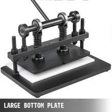 VEVOR Leather Cutting Machine 360x260mm Manual Die Cutter Max. 15 mm Leather Embossing Machine Hand Press Mold Leather Die Cut Leather Craft Cutting Machine for Various of Materials