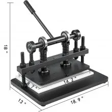VEVOR Leather Cutting Machine 360x260mm Manual Die Cutter Max. 15 mm Leather Embossing Machine Hand Press Mold Leather Die Cut Leather Craft Cutting Machine for Various of Materials