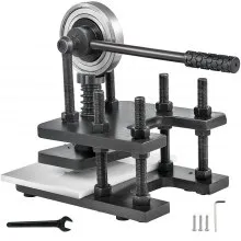 VEVOR Leather Cutting Machine 180x120mm Manual Die Cutter Heavy Duty Leather Embossing Machine Hand Press Mold Mould Leather Die Cut Leather Craft Cutting Machine for Various Materials