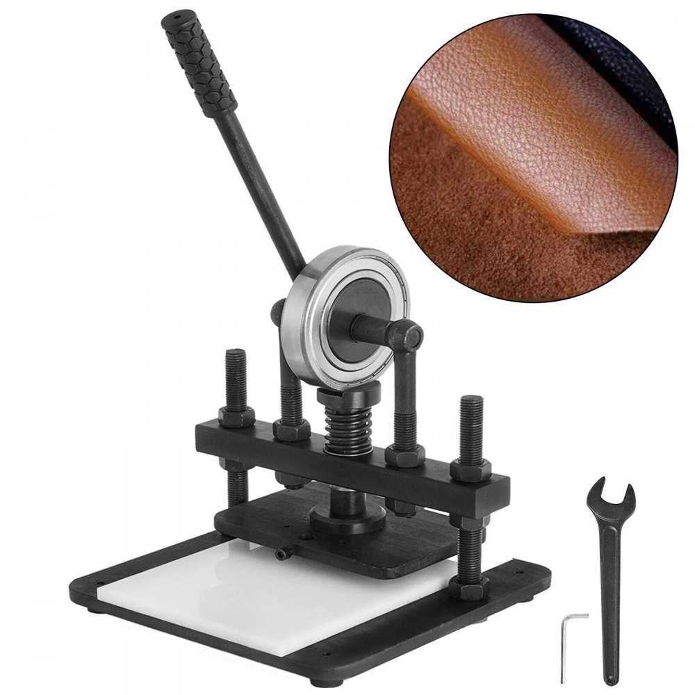 VEVOR 260x150 mm Leather Cutting Machine Manual Embossing Machines Plastic Sheet