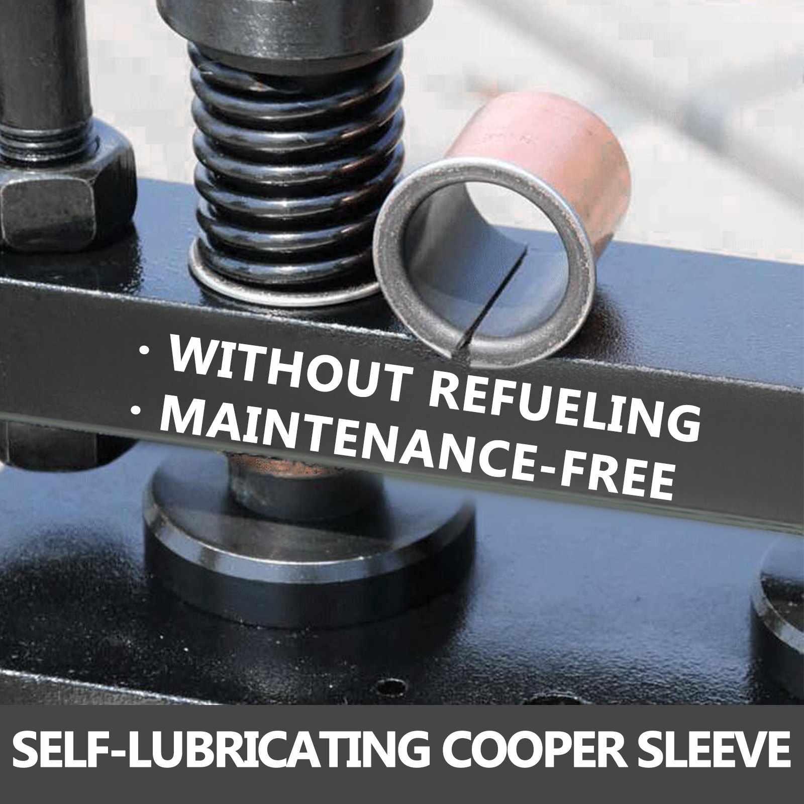 VEVOR leather cutting machine with self-lubricating cooper sleeve. maintenance-free.