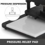 pressure-relief pad of the VEVOR leather cutting machine for pressure dispersion.