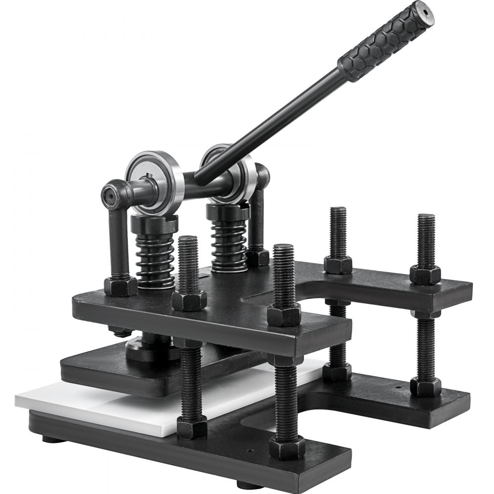 VEVOR Leather Cutting Machine 280x140mm Manual Die Cutter Max 12 mm Leather Embossing Machine Hand Press Mold Leather Die Cut Leather Craft Cutting Machine for Various of Materials