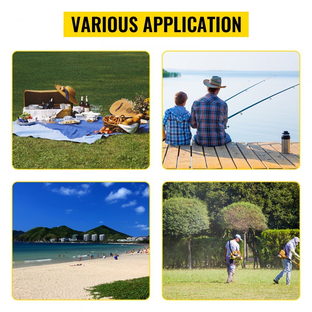 various uses: picnic in the park, fishing by the lake, beach day, gardening. VEVOR beach cart.