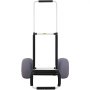 VEVOR beach cart with large gray wheels, black frame, and a white handlebar with black grips.
