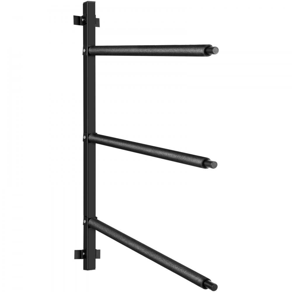 VEVOR Kayak Storage Kayak Wall Rack, Heavy-Duty Kayak Hooks, 300 LBS Load-Bearing Capacity Kayak Hanger for Indoor Use, 100 LBS Per Layer Paddle Board Rack, 3 Layers Kayak Storage Rack for 3 Canoes