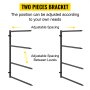 VEVOR Kayak Storage Rack, Wall Mount, 4 Levers, Holds 400 lbs, All Weather Heavy-Duty Steel Organizer, Adjustable Levels